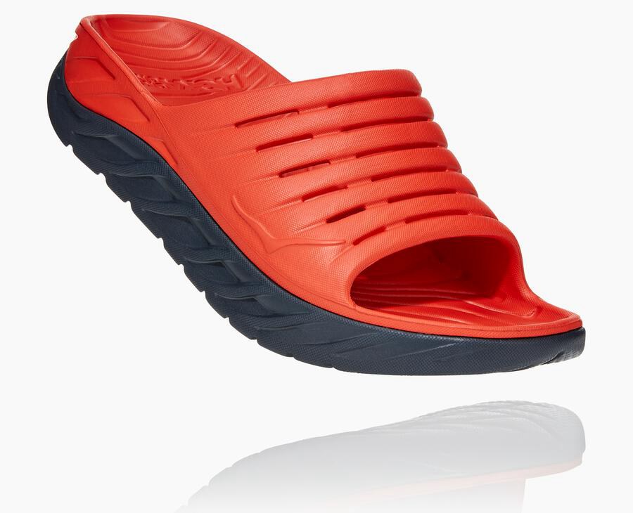 Chanclas Hoka One One Hombre - Ora Recovery - Rojas - WQE904652